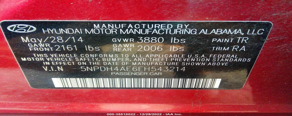 5NPDH4AE6EH543214 2014 HYUNDAI ELANTRA photo no. 9