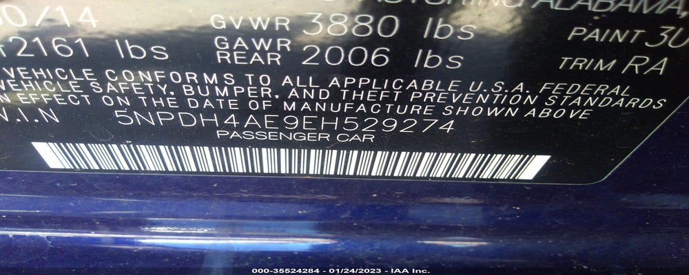 5NPDH4AE9EH529274 2014 HYUNDAI ELANTRA photo no. 9