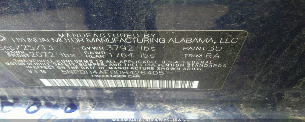 5NPDH4AE0DH426405 2013 HYUNDAI ELANTRA photo no. 9