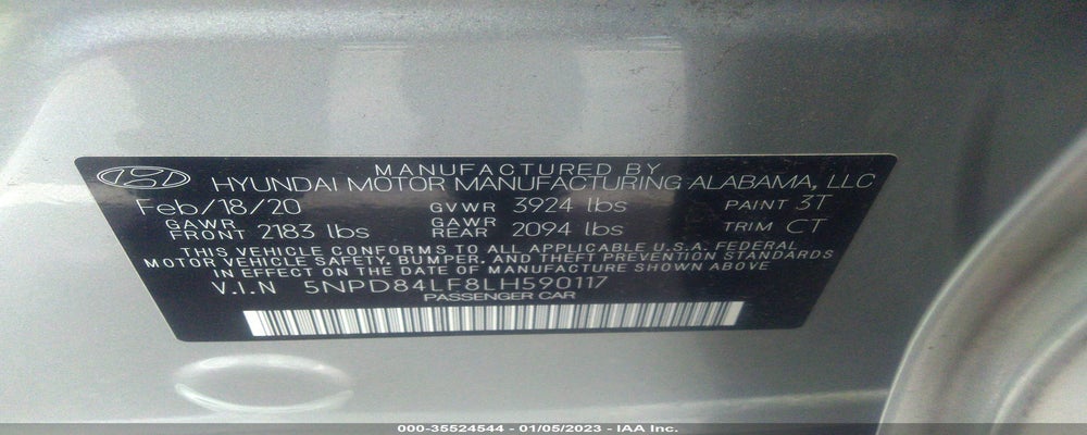 5NPD84LF8LH590117 2020 HYUNDAI ELANTRA photo no. 9