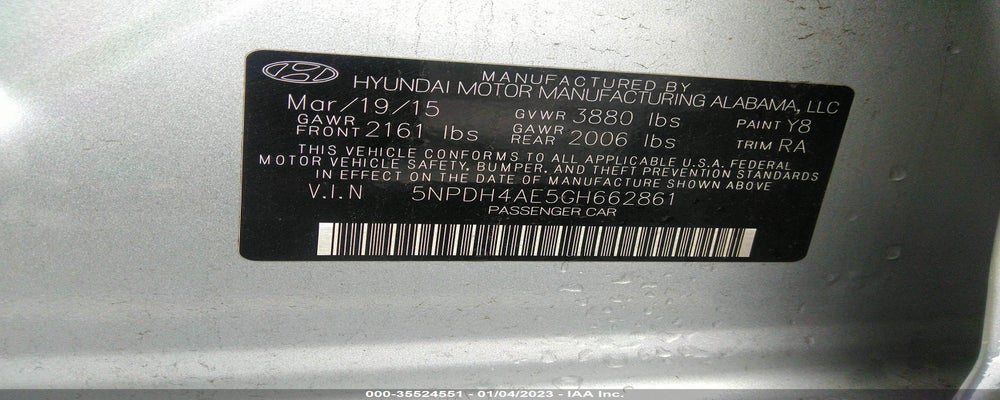 5NPDH4AE5GH662861 2016 HYUNDAI ELANTRA photo no. 9