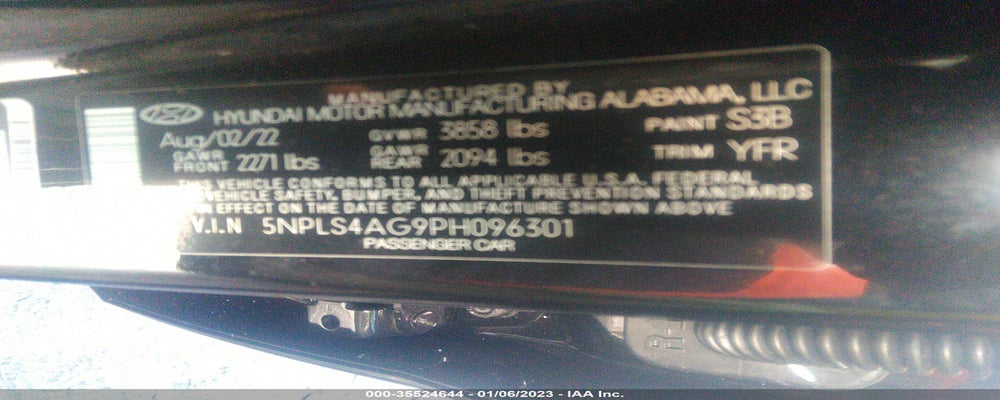5NPLS4AG9PH096301 2023 HYUNDAI ELANTRA photo no. 9