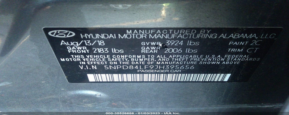 5NPD84LF9JH395656 2018 HYUNDAI ELANTRA photo no. 9