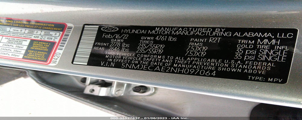 5NMJECAE2NH097064 2022 HYUNDAI TUCSON photo no. 9