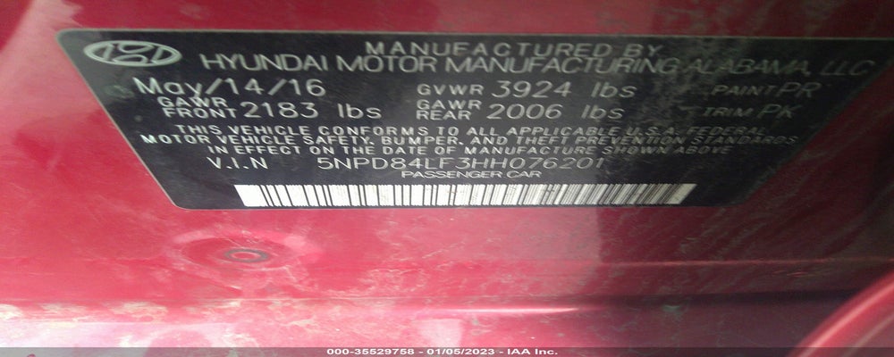 5NPD84LF3HH076201 2017 HYUNDAI ELANTRA photo no. 9