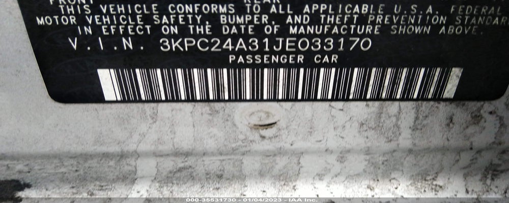 3KPC24A31JE033170 2018 HYUNDAI ACCENT photo no. 9