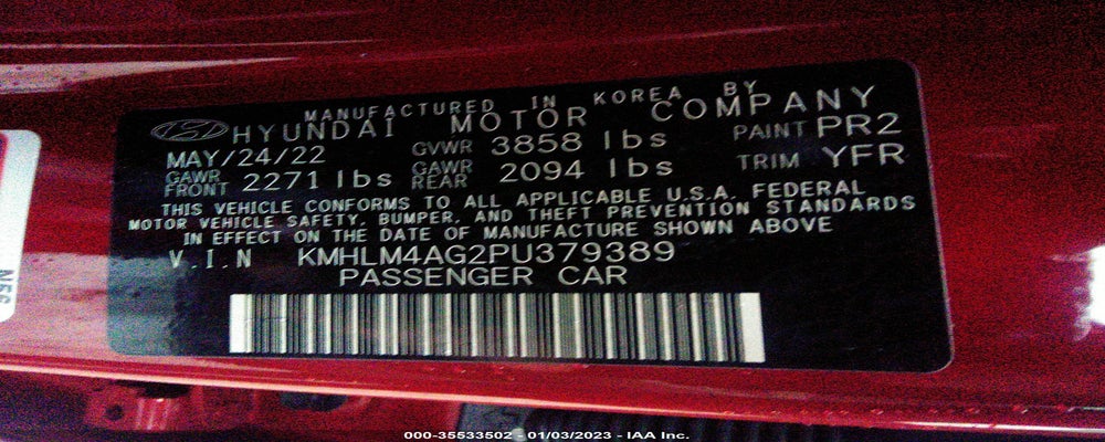 KMHLM4AG2PU379389 2023 HYUNDAI ELANTRA photo no. 9
