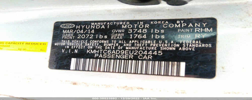 KMHTC6AD9EU204445 2014 HYUNDAI VELOSTER photo no. 9