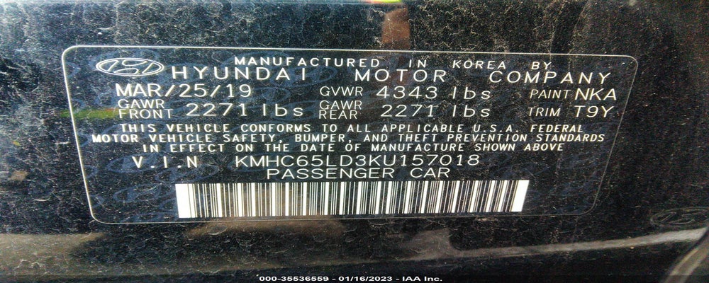 KMHC65LD3KU157018 2019 HYUNDAI IONIQ PLUG-IN HYBRID photo no. 9