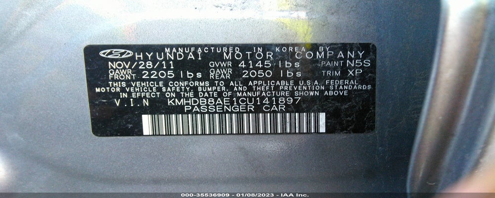 KMHDB8AE1CU141897 2012 HYUNDAI ELANTRA TOURING photo no. 9