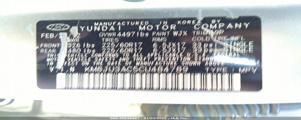 KM8JU3AC5CU484789 2012 HYUNDAI TUCSON photo no. 9
