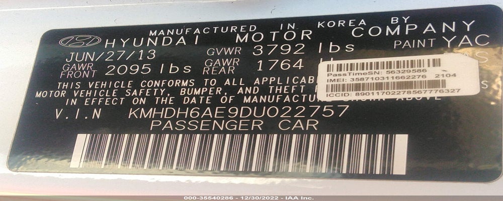 KMHDH6AE9DU022757 2013 HYUNDAI ELANTRA COUPE photo no. 9