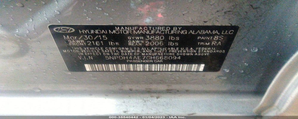 5NPDH4AE7GH668094 2016 HYUNDAI ELANTRA photo no. 9
