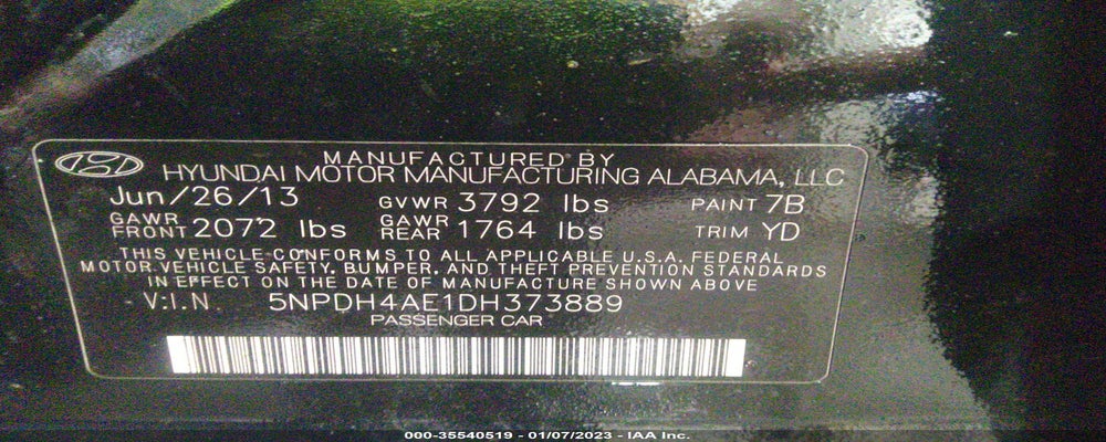 5NPDH4AE1DH373889 2013 HYUNDAI ELANTRA photo no. 9