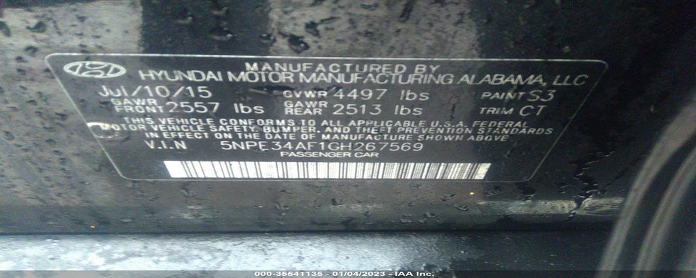 5NPE34AF1GH267569 2016 HYUNDAI SONATA photo no. 9