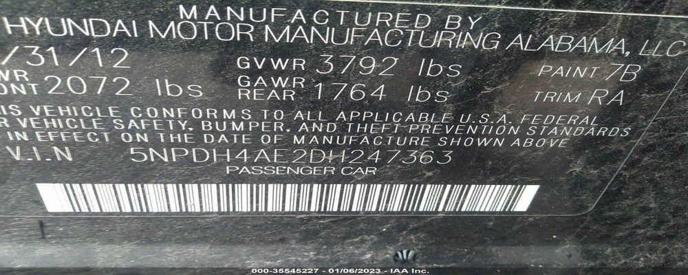 5NPDH4AE2DH247363 2013 HYUNDAI ELANTRA photo no. 9