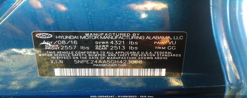 5NPE24AA5GH423068 2016 HYUNDAI SONATA photo no. 9