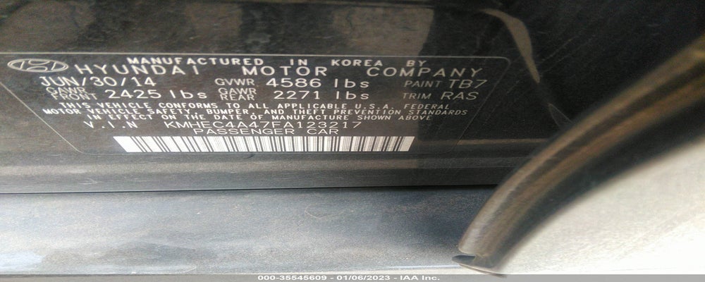 KMHEC4A47FA123217 2015 HYUNDAI SONATA HYBRID photo no. 9