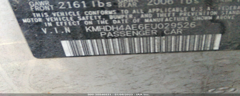 KMHDH4AE6EU029526 2014 HYUNDAI ELANTRA photo no. 9