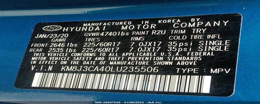 KM8J3CA40LU235506 2020 HYUNDAI TUCSON photo no. 9