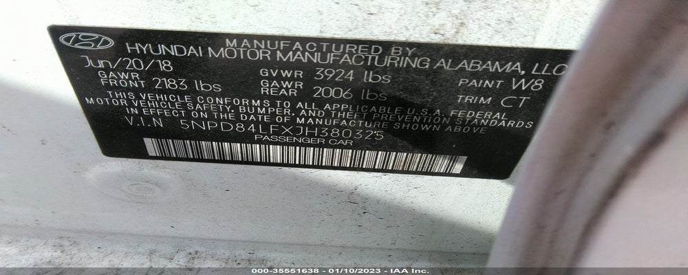 5NPD84LFXJH380325 2018 HYUNDAI ELANTRA photo no. 9