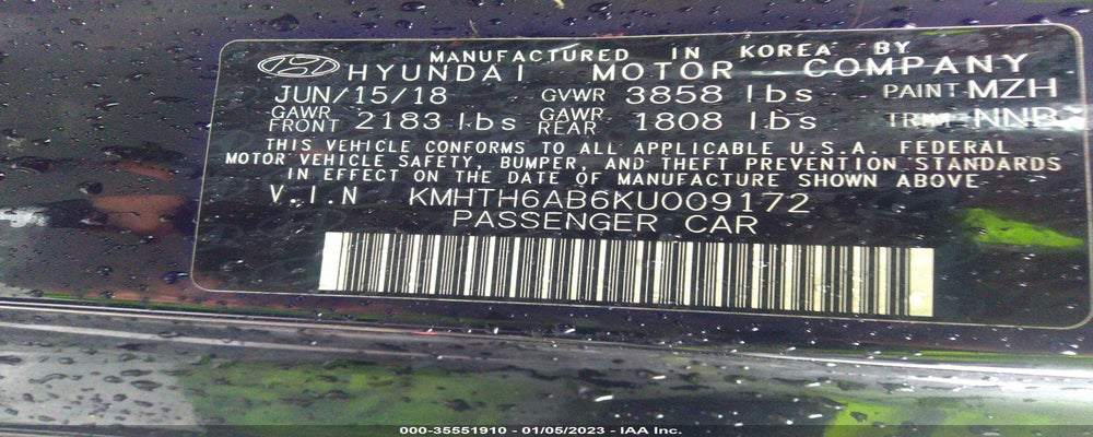KMHTH6AB6KU009172 2019 HYUNDAI VELOSTER photo no. 9