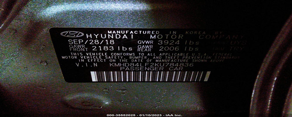 KMHD84LF2KU784836 2019 HYUNDAI ELANTRA photo no. 9
