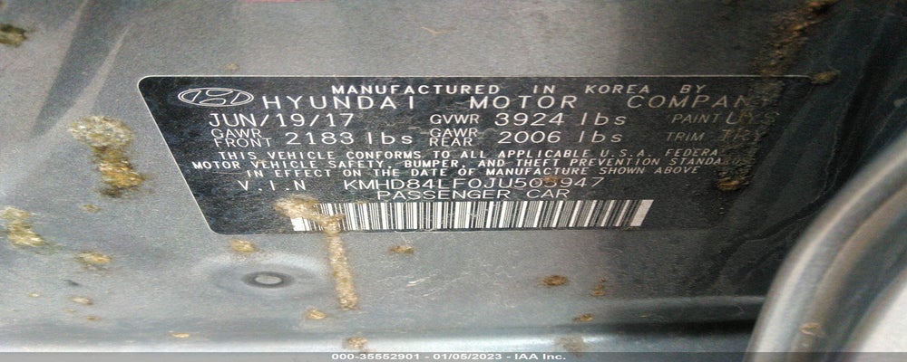 KMHD84LF0JU505947 2018 HYUNDAI ELANTRA photo no. 9