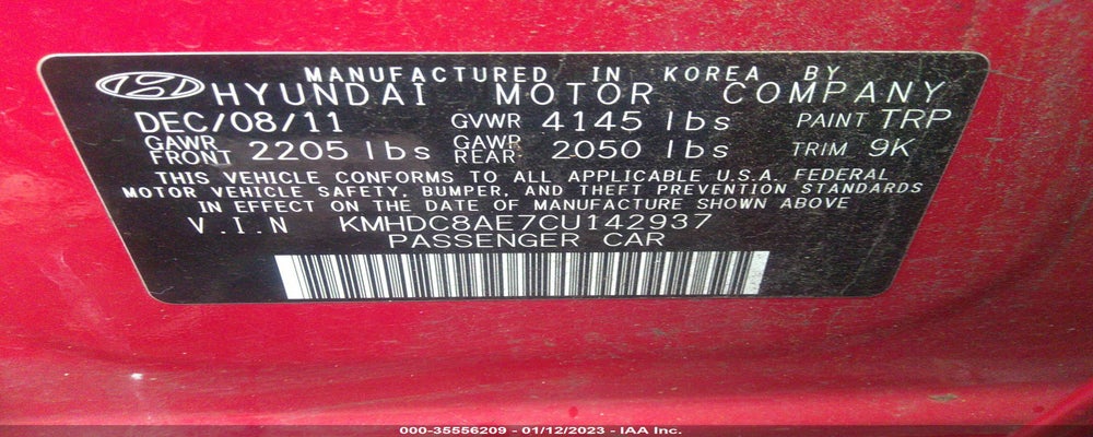 KMHDC8AE7CU142937 2012 HYUNDAI ELANTRA TOURING photo no. 9