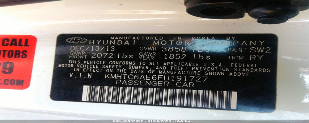 KMHTC6AE6EU191727 2014 HYUNDAI VELOSTER photo no. 9