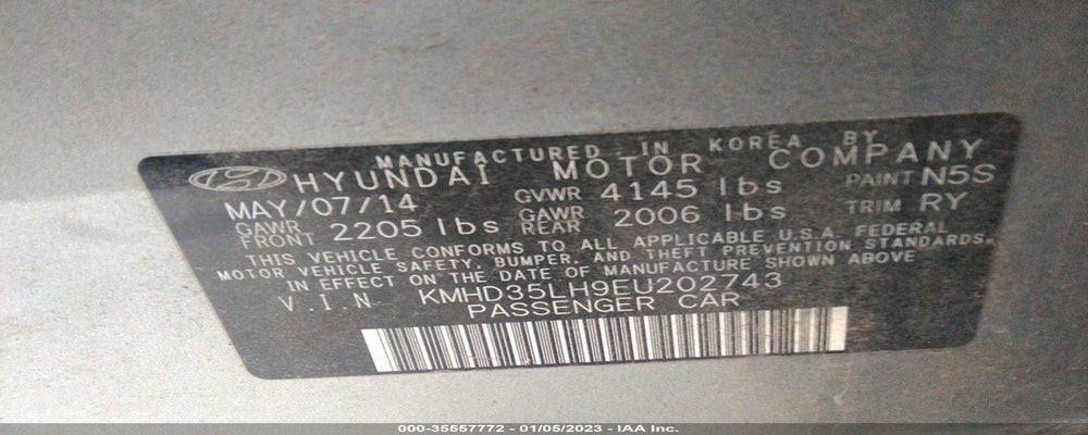 KMHD35LH9EU202743 2014 HYUNDAI ELANTRA GT photo no. 9