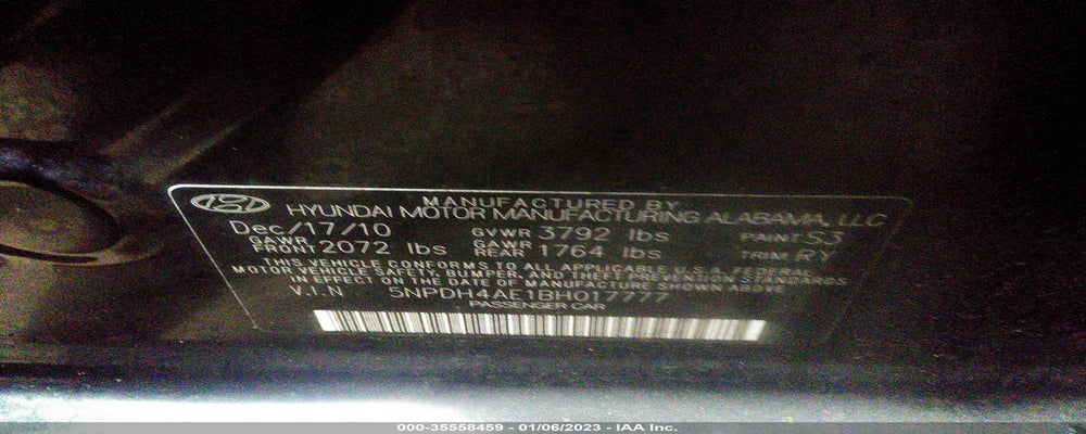 5NPDH4AE1BH017777 2011 HYUNDAI ELANTRA photo no. 9