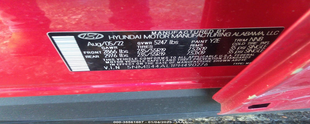 5NMS44AL1PH490276 2023 HYUNDAI SANTA FE photo no. 9