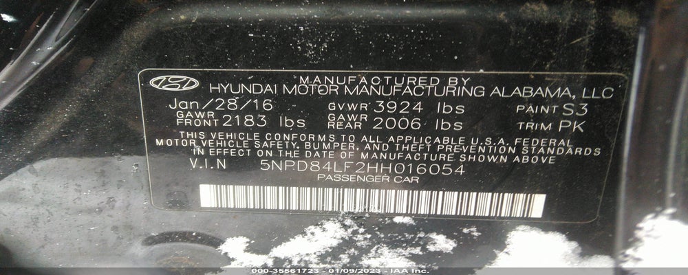 5NPD84LF2HH01654 2017 HYUNDAI ELANTRA photo no. 9