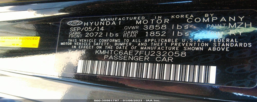 KMHTC6AE7FU232058 2015 HYUNDAI VELOSTER photo no. 9