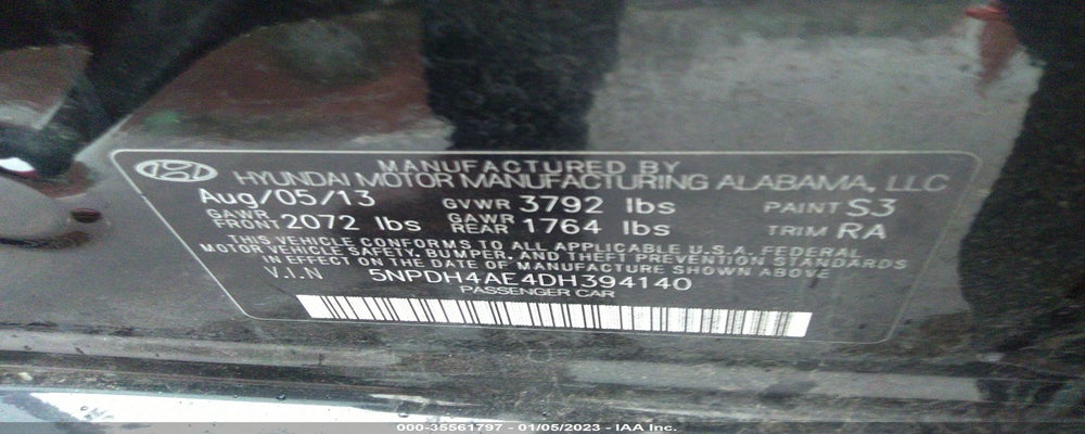 5NPDH4AE4DH394140 2013 HYUNDAI ELANTRA photo no. 9