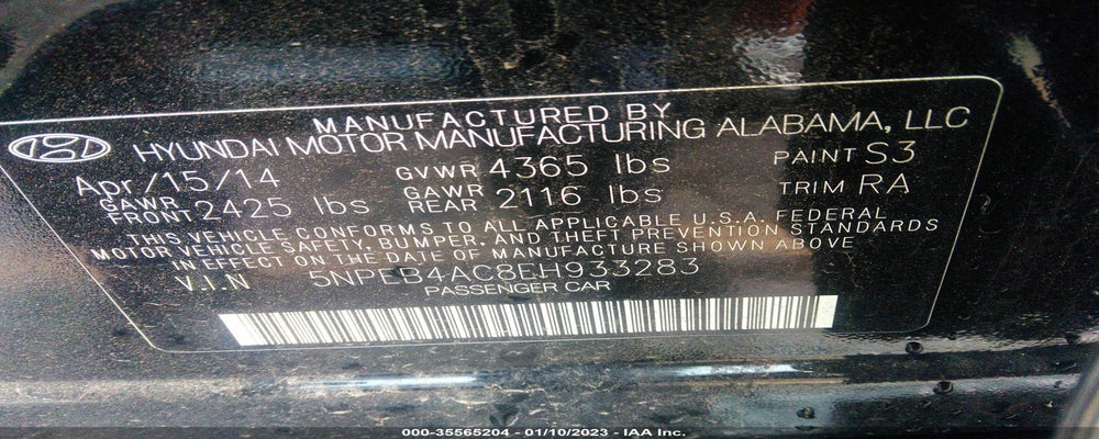 5NPEB4AC8EH933283 2014 HYUNDAI SONATA photo no. 9