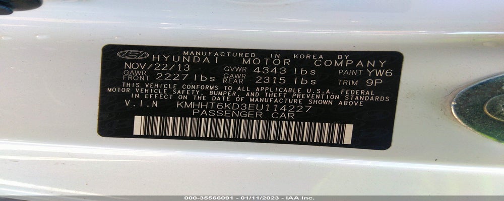 KMHHT6KD3EU114227 2014 HYUNDAI GENESIS COUPE photo no. 9