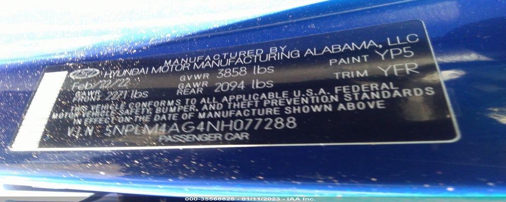 5NPLM4AG4NH077288 2022 HYUNDAI ELANTRA photo no. 9