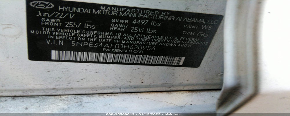 5NPE34AF0JH620956 2018 HYUNDAI SONATA photo no. 9
