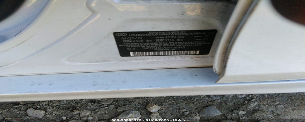 5NPEC4AC7BH106948 2011 HYUNDAI SONATA photo no. 9