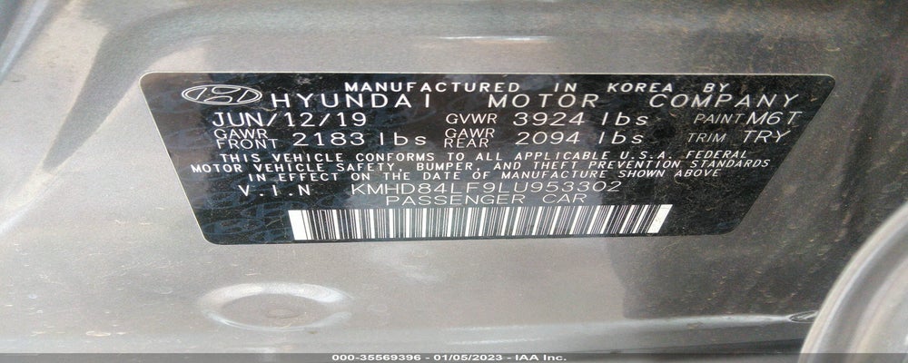 KMHD84LF9LU953302 2020 HYUNDAI ELANTRA photo no. 9