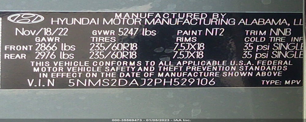 5NMS2DAJ2PH529106 2023 HYUNDAI SANTA FE photo no. 9
