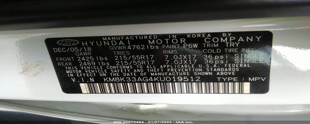 KM8K33AG4KU019512 2019 HYUNDAI KONA EV photo no. 9