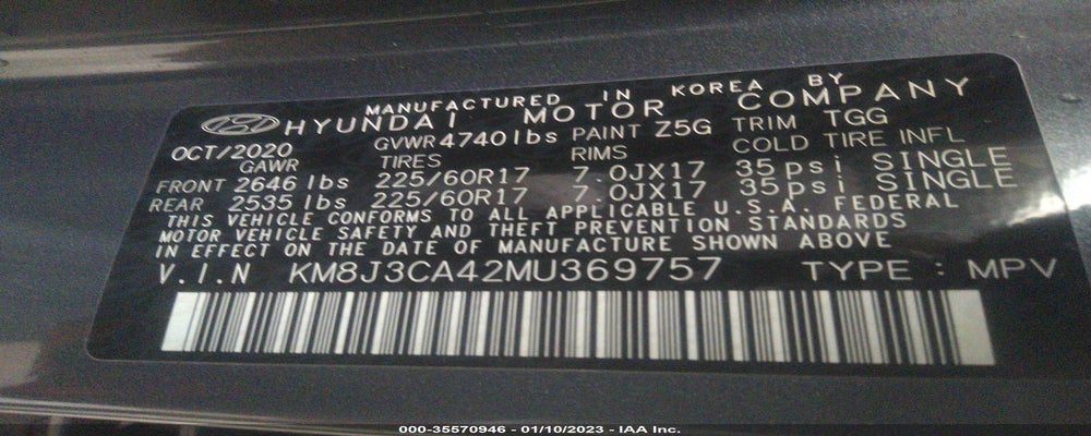 KM8J3CA42MU369757 2021 HYUNDAI TUCSON photo no. 9