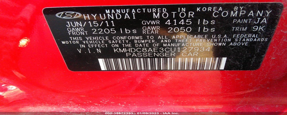 KMHDC8AE3CU127934 2012 HYUNDAI ELANTRA TOURING photo no. 9