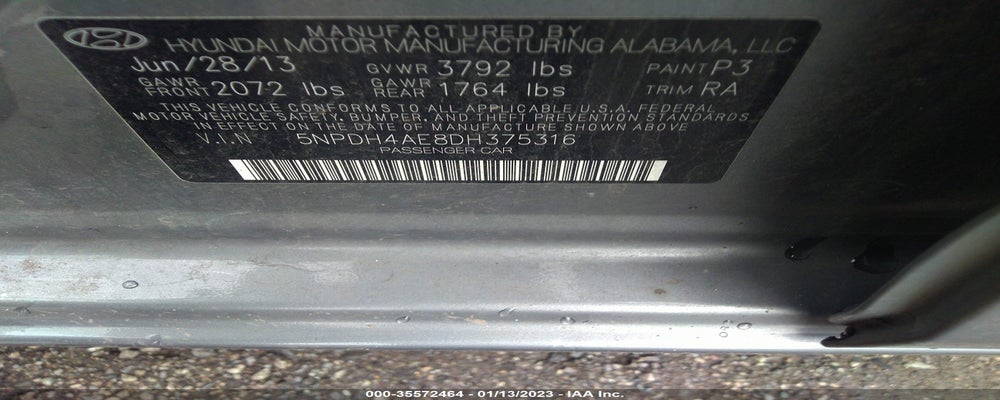 5NPDH4AE8DH375316 2013 HYUNDAI ELANTRA photo no. 9
