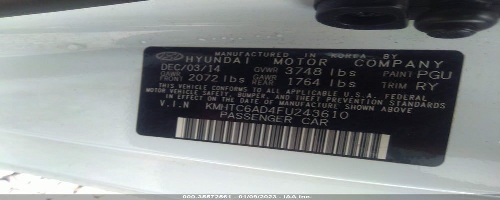 KMHTC6AD4FU243610 2015 HYUNDAI VELOSTER photo no. 9