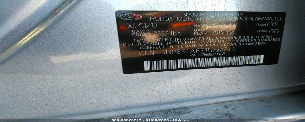5NPE34AF5JH724746 2018 HYUNDAI SONATA photo no. 9