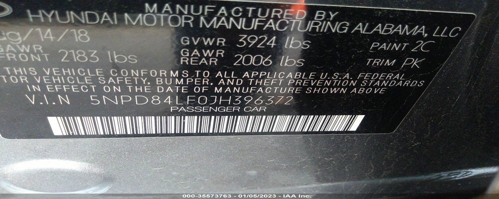 5NPD84LF0JH396372 2018 HYUNDAI ELANTRA photo no. 9
